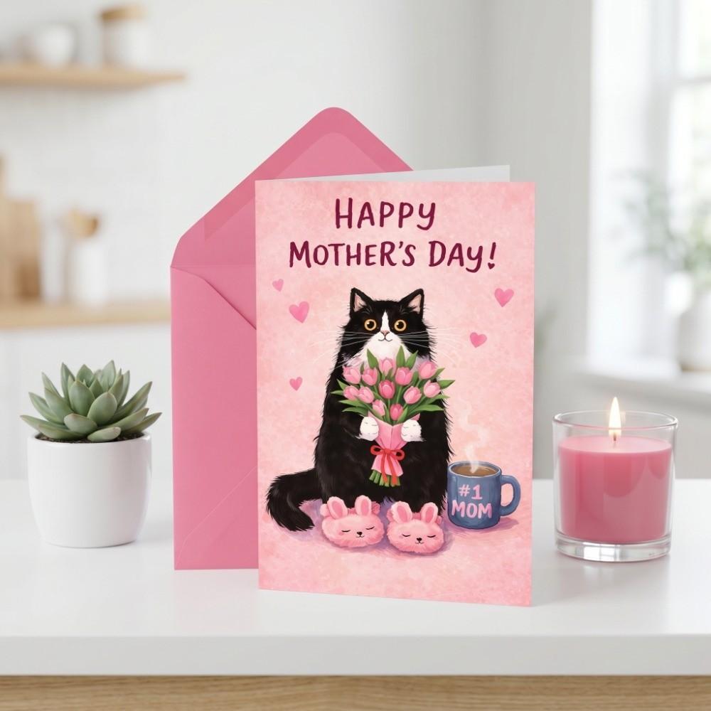 with the Words Happy Birthday Card Blessing Message Whimsical Card  Family Gatherings