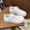 Lightweight thick-soled women's new autumn versatile lace-up board shoes, small height-increasing white shoes