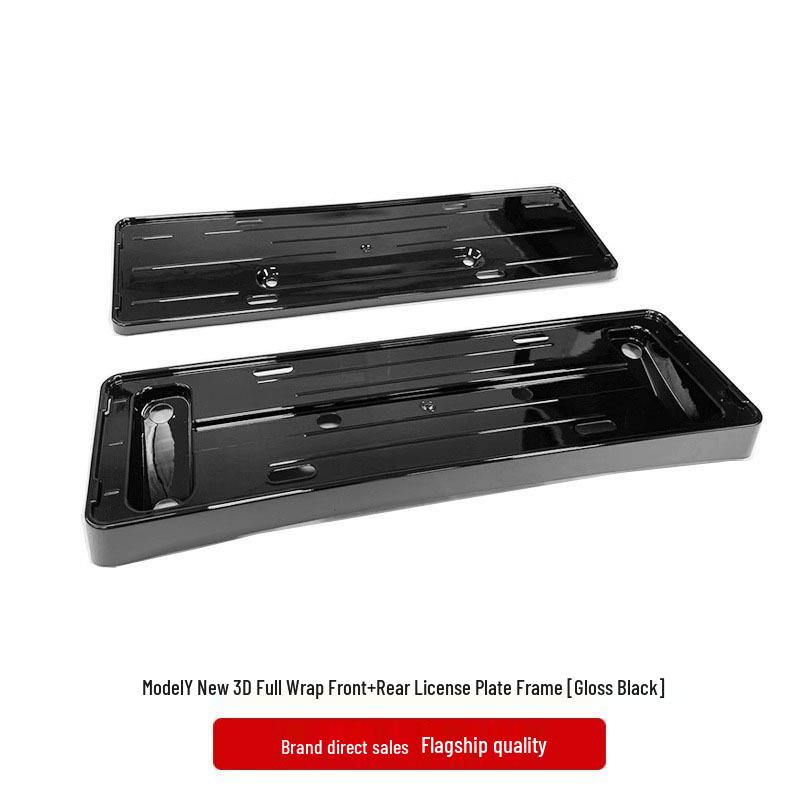 Tesla Model 3/Y Kennzeichenhalterahmen - Neue Version, Halterung mit vollem Schutz