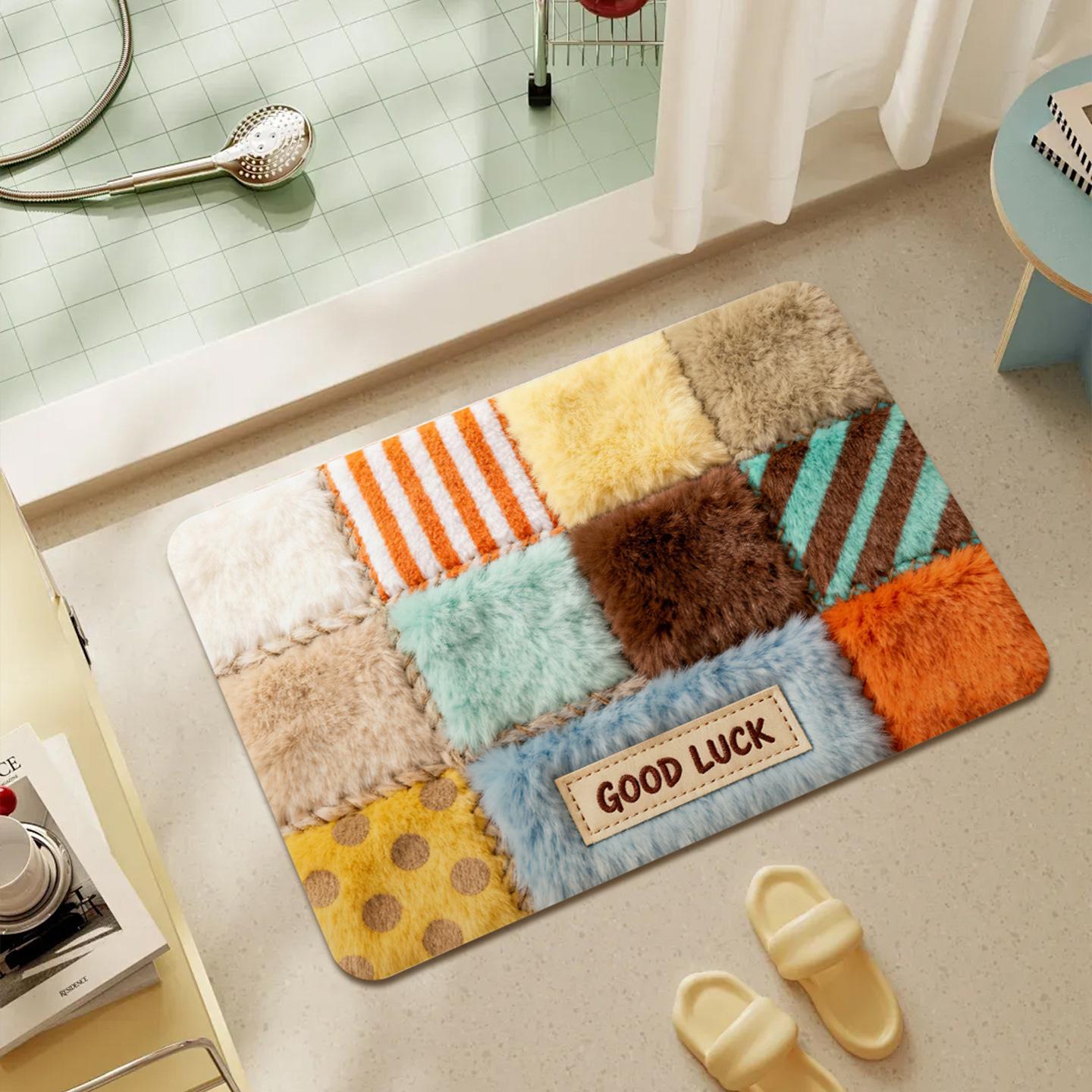 

Американский ползунок из диатомовой земли с дофамином, впитывающий влагу и быстросохнущий коврик для пола, устойчивый к грязи и простой в уходе, нескользящий коврик, бытовой ванн 40*60cm