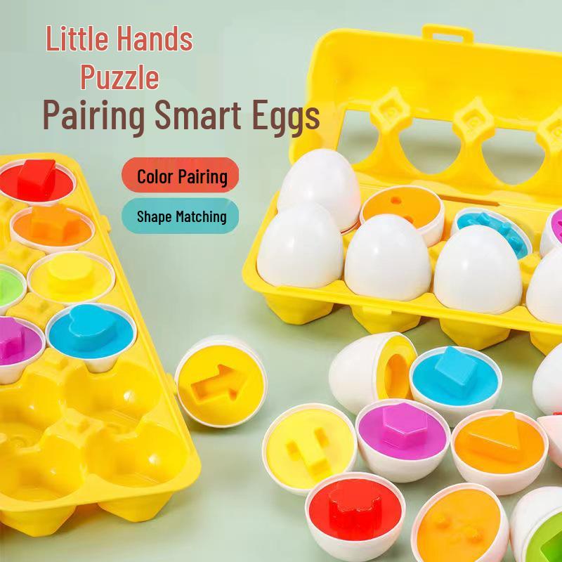 

Детские развивающие яйца-твист для сопоставления форм - Возраст 3+ Geometric Matching Smart Egg [E-commerce Box]