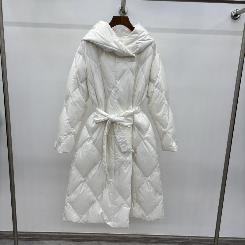 Womens Winter Hooded Oversized Mid-Length Puffer Coat Slim Fit Warm Duck Down Jacket