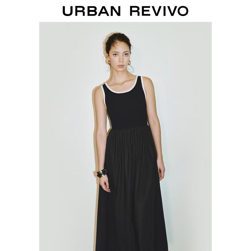 UR French Color-block Knit Dress