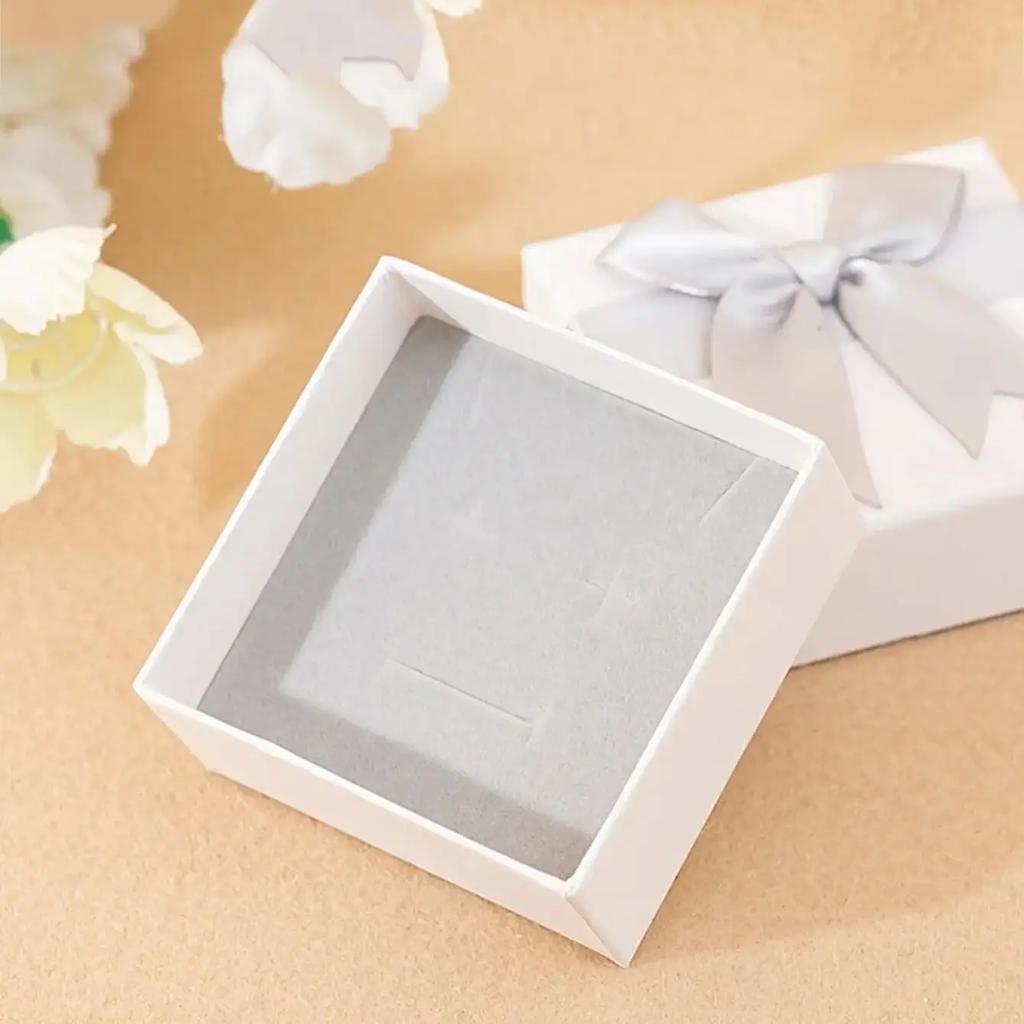 1pc Assorted Colors Ring Necklace Set Box Trinket Box Necklace Case Earrings Holder Packaging Gift Box
