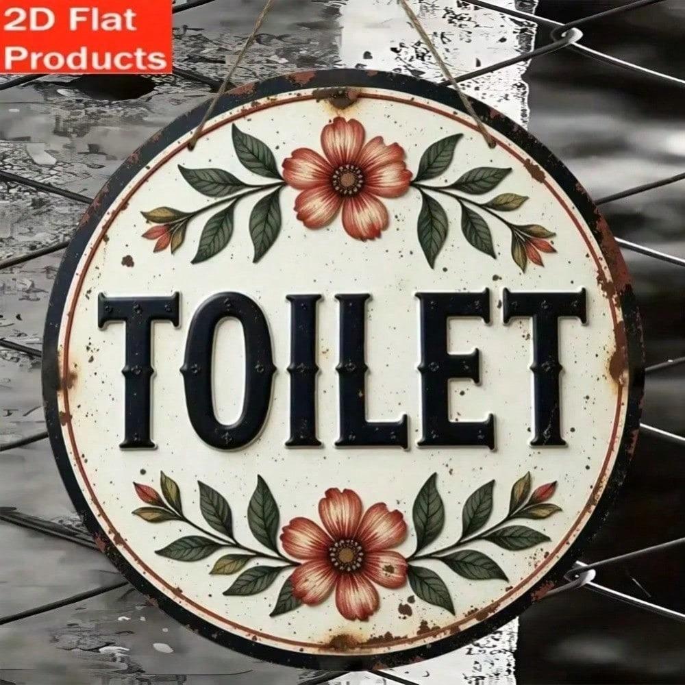 Vintage 2D Metal Tin Sign Rustic Wall Plaque for Indoor Outdoor Garden Bar Home Decor