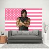 NNorman RReedus DDaryl DDixon Pink American Flag Tapestry The WWalking DDead Wall Hanging Room Decor