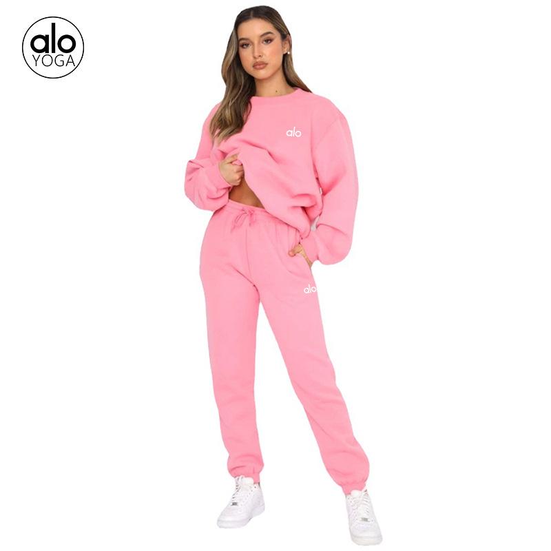 Women's Autumn/Winter Casual Printed Hoodie & Long Pants Set - European & American Style