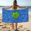 Cartoon D-Duolingo AI Towel Beach Towel Oversized Quick Dry Towel Absorbent Soft Swim BeachTowels for Men Women