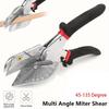 1Pcs 45-135 Degree Multi Angle Miter Shear Sharp Blade Adjustable Miter Cutter Scissors With Replacement Blades Trunking Shears
