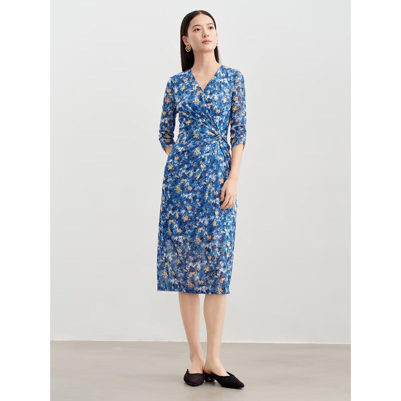 

Jiuzi Annacole Romantic Floral Wrap Tea Dress 2XL