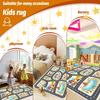 Educational Kids Car Play Rug for Playroom and Classroom, Non-Slip City Life Carpet for Toy Cars, Ideal Gift for Boys and Girls