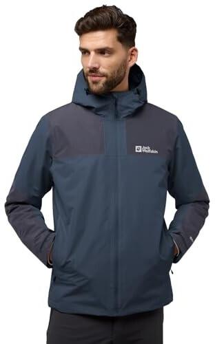 Jacket Jack Wolfskin Jasper INS Jacket M (A61872) Men's Waterproof Winter Jacket In Midnight Blue