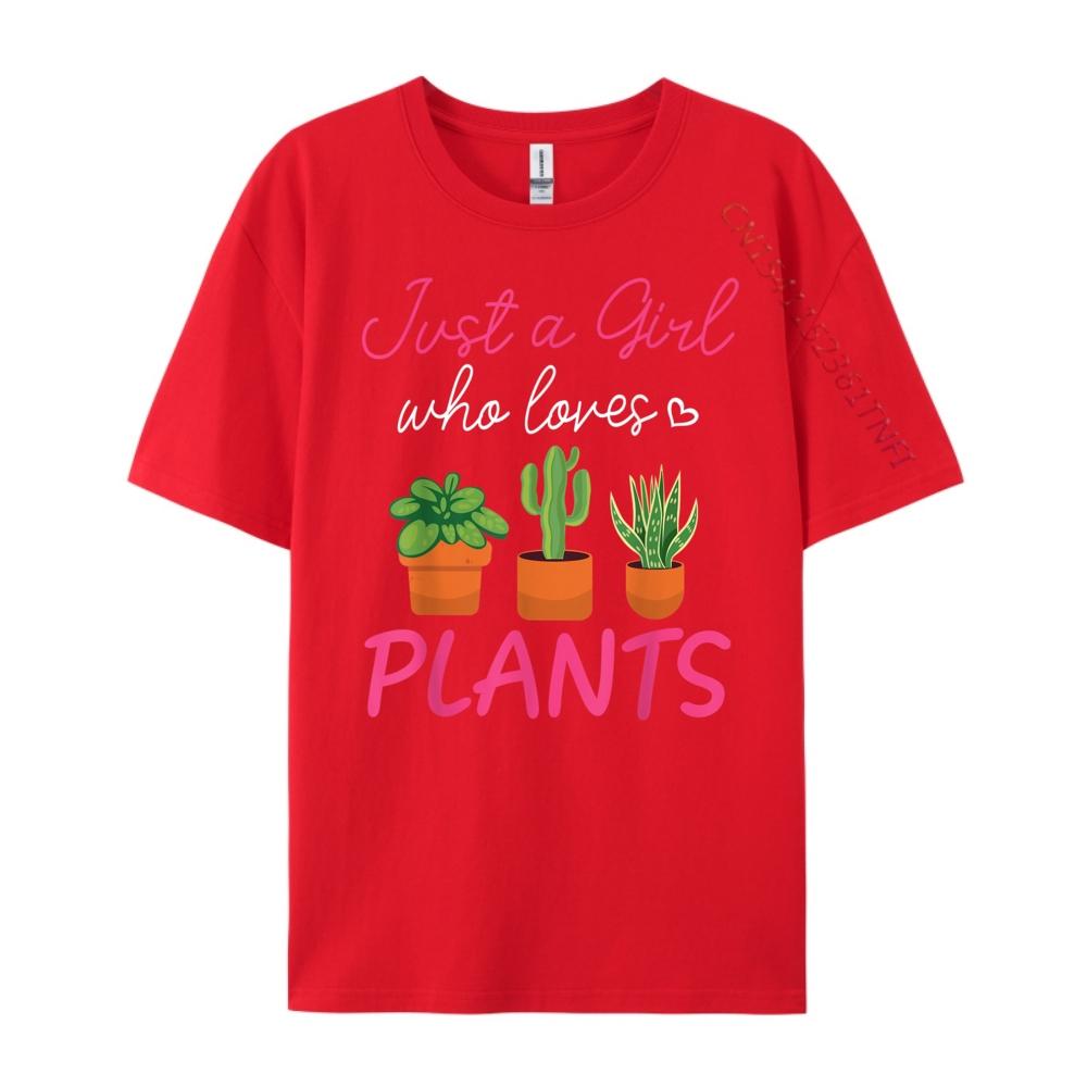 Plant Shirt Plant Girl Planting I Love Plants Camisas Basicas Hombre Tee Shirt Men Tshirts Happy New Years S