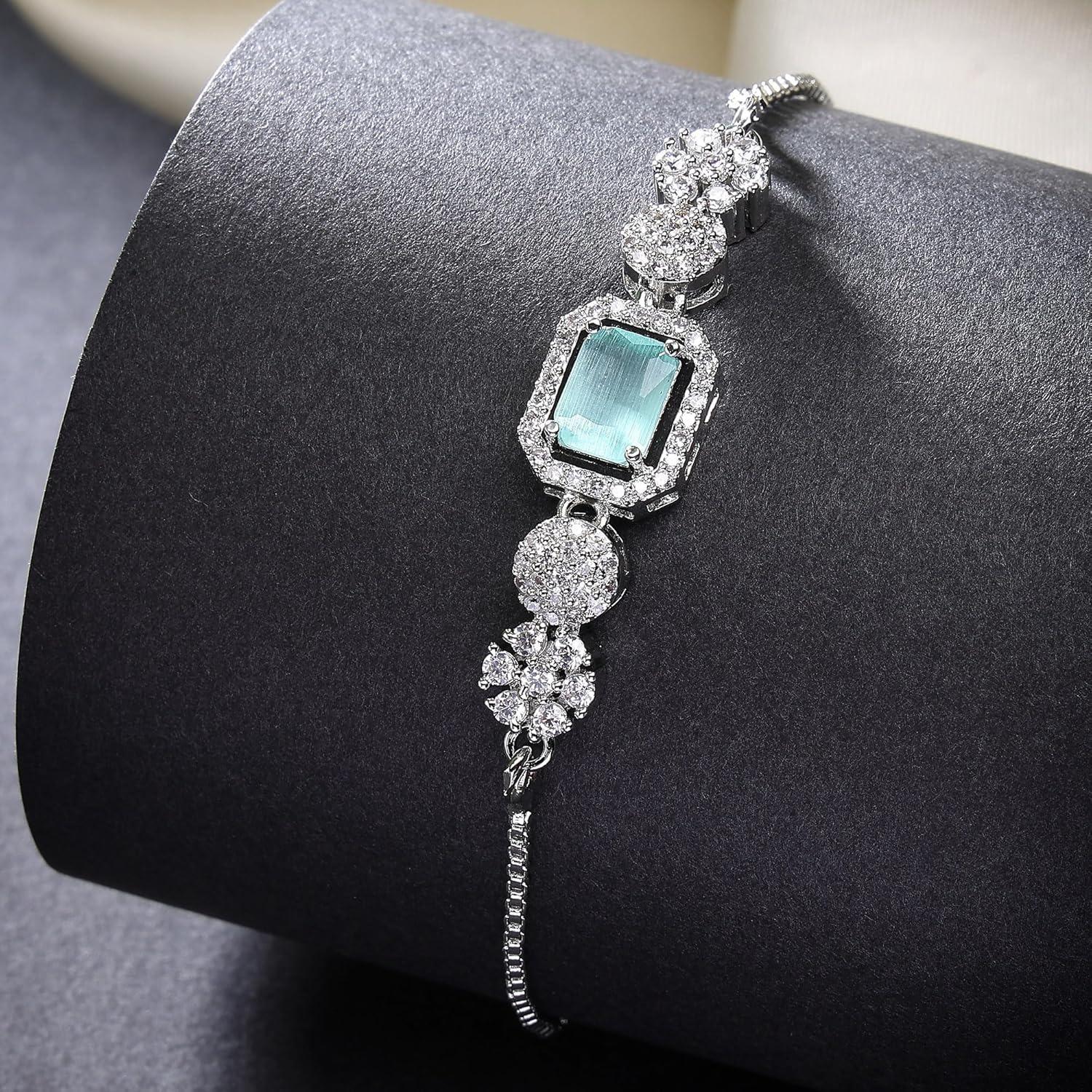 

Покрытый родием серебристый браслет-колокольчик из американских кристаллов и страз с регулируемым размером для женщин и девушек Onesize зеленый лайм