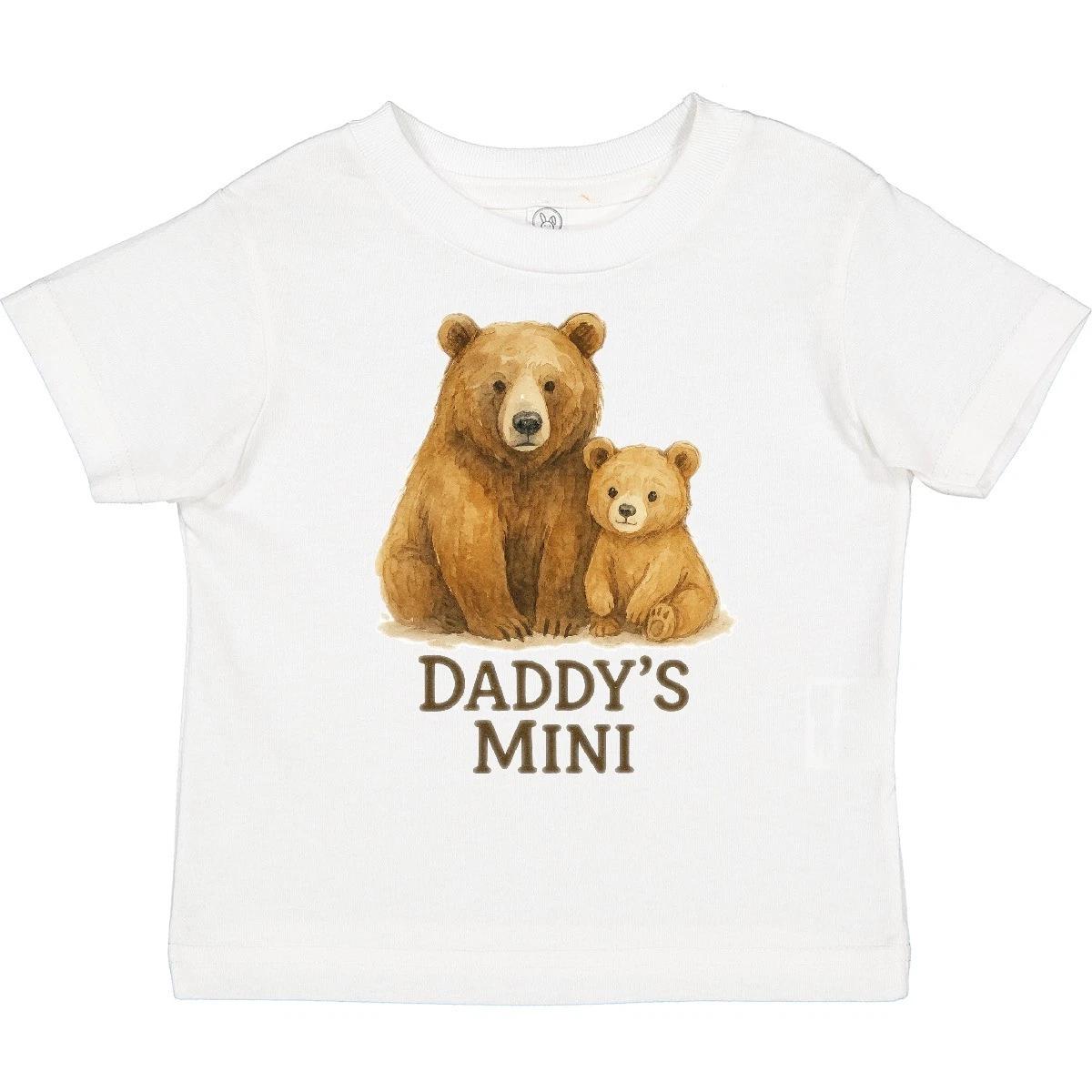 Inktastic Daddy s Mini Toddler T-Shirt Daddy Love Father Bond Parent Dad Animal 100