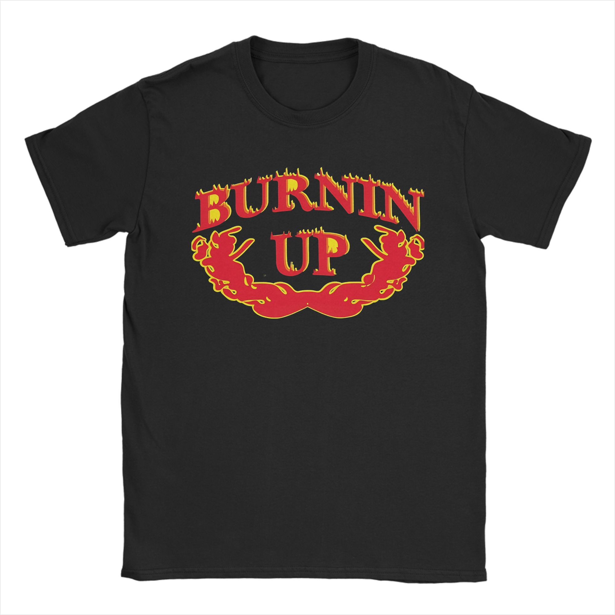 

Men s Burnin Up Funny Fire Flame T Shirt Pure Cotton Tops Awesome Short Sleeve O Neck Tee Shirt 4XL 5XL 6XL T-Shirts 4XL