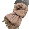 2024 Unisex Retro Wool Double-Sided Snood Scarf – Solid Color and Winter Warm