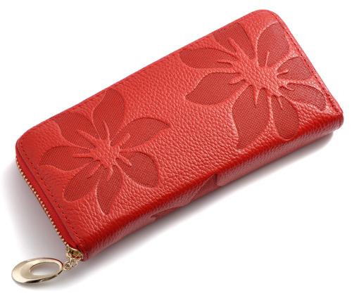 Genuine Leather Women Long Wallets Female Fashion Zipper Coin Purse Lady Luxury Money Bag Credit Cards Clutch Large Phone Wallet