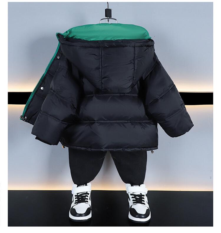 2025 Boys' Winter Down Jacket: Fashionable, Thick, White Duck Down, Wash-Free Baby Coat