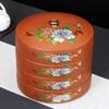 Tea Cake Storage Box Multi-Layer Ceramics Sealed Tank Snack Storage Case Elegant Printing Tea Caddy  Nut Coffee Bean Organizer