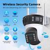 Q56 ICSEE Ultra HD Three-Lens Panoramic WiFi Outdoor Waterproof Camera