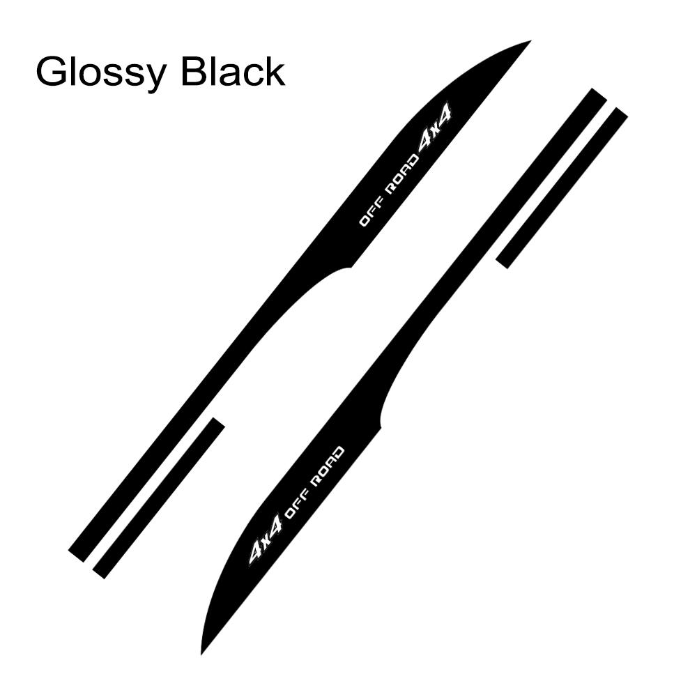 2PCS Car Side Door Stickers For Toyota FORTUNER 4x4 Off Road Cool Graphic Styling Tuning Auto Accessories Vinyl Film Decals