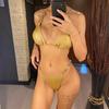 Nowe Cyrkonie Leopardowy Bikini Kobiety Kostiumy Kąpielowe Damski Strój Kąpielowy Dwuczęściowy Zestaw Bikini Kąpielówki Kąpielówki Kąpiel