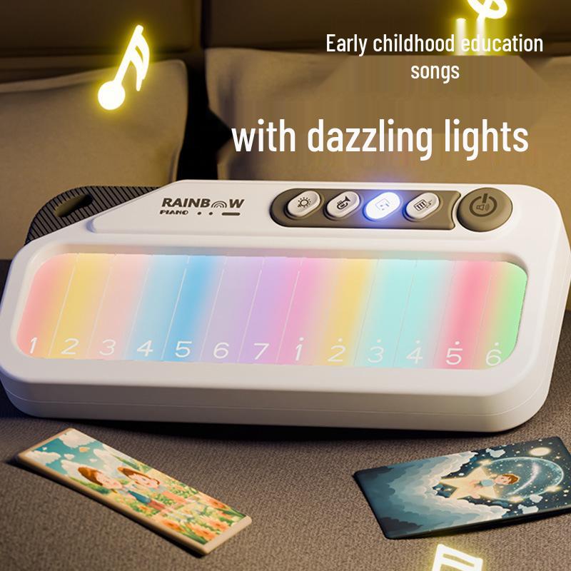 Color Screen Touch Keyboard: Early Education Piano Toy for Girls Ages 3-6