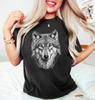 Wolf Shirt, Wolf Liefhebber Shirt, Wolf Maan Shirt, Wolf Bergen Shirt, Camper Shirt Unisex T-shirt