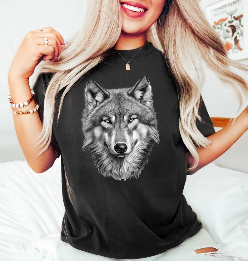 

Wolf Shirt, Wolf Lover Shirt, Wolf Moon Shirt, Wolf Mountains Shirt, Camper Shir Unisex T-Shirt XXL