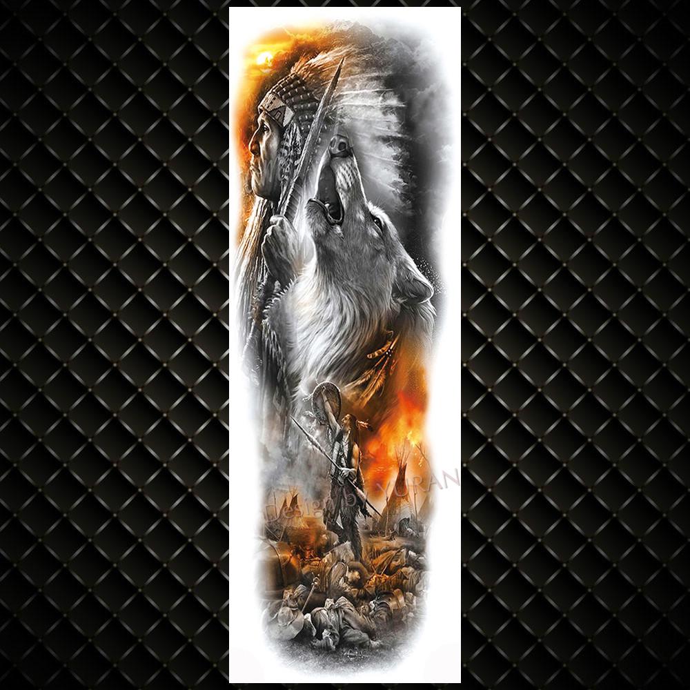 YURAN Realistic Full Flower Arm Temporary Tattoos For Men Women Rose Evil Eye Fake Tattoo Sticker Water Tranfer Body Art Tatoos