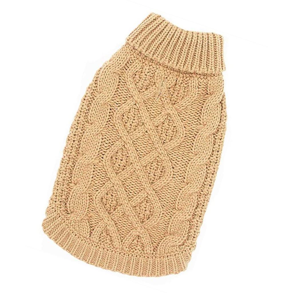 Haine Tricotate pentru Câini Pulover Cald cu Gât Rulat pentru Câini Mici până la Mari Pulover Pet pentru Căldură Iarna Design cu 2 Picioare