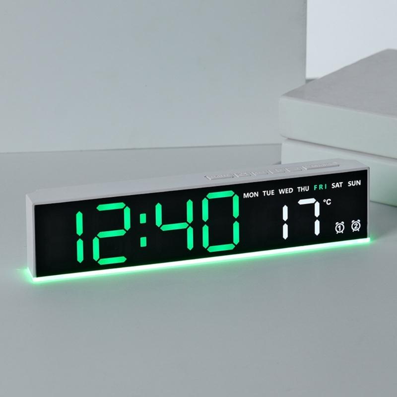 LED Wall Clock Simple Colourful Digital Clocks Gym Wall Multifunction Clock Large Led Screen Large Digital