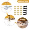 5 Sets Ceiling Fan Balancing Kit Fan Balancing Clip and Self-Adhesive Weights Kit