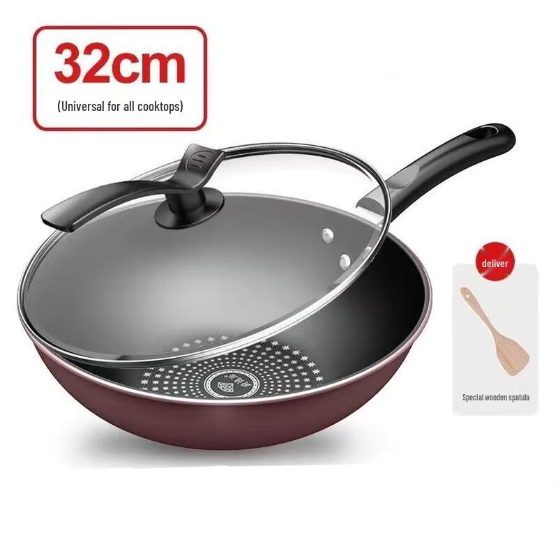 

Yoshida Craftsman Diamond Non-Stick Iron Wok with Lid