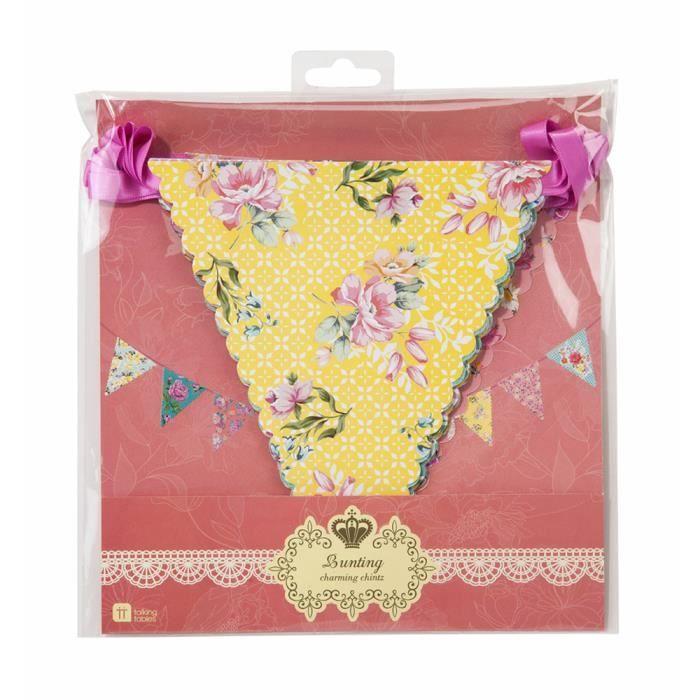 Alice au Pays des Merveilles de Floral Vintage Papier Banderole Charmant X4m