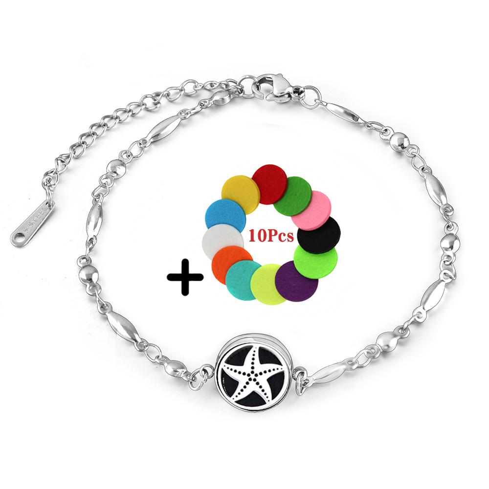 New Aromatherapy Locket Bracelet 12mm Essential Oil Diffuser Perfume Bangles Tree of Life High Quality Stainless Steel Jewelry