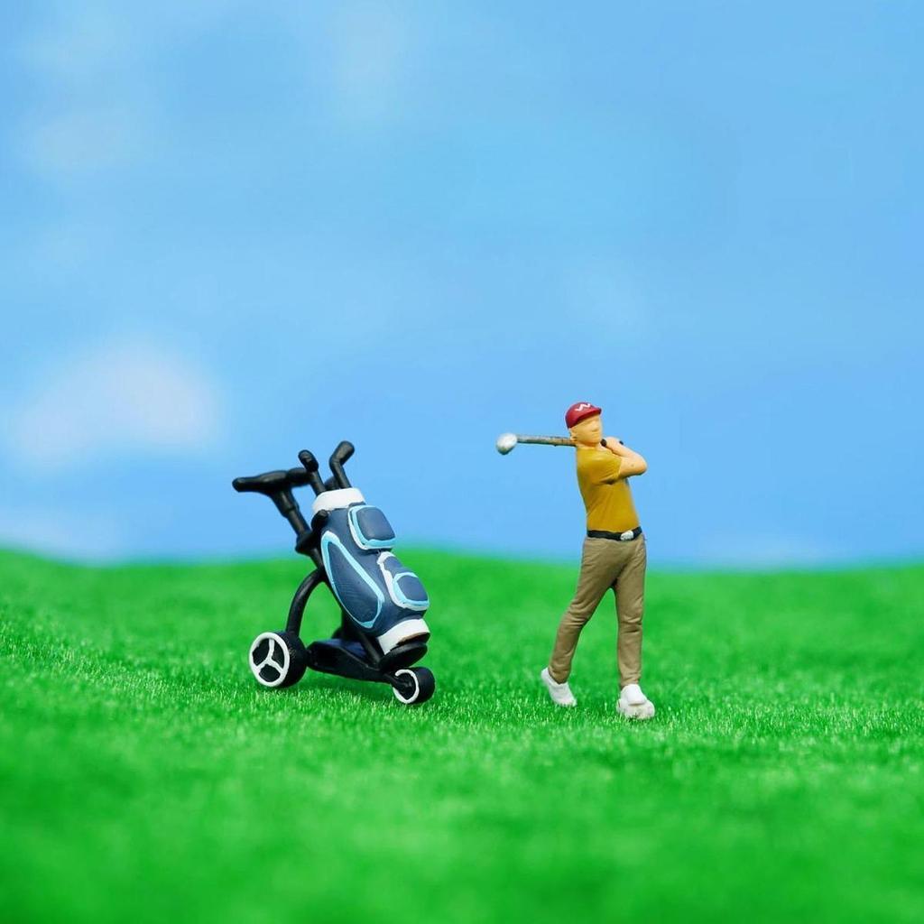 4 Miniature Golf in 1/64 Scale for Outdoor Decor And Model Layouts