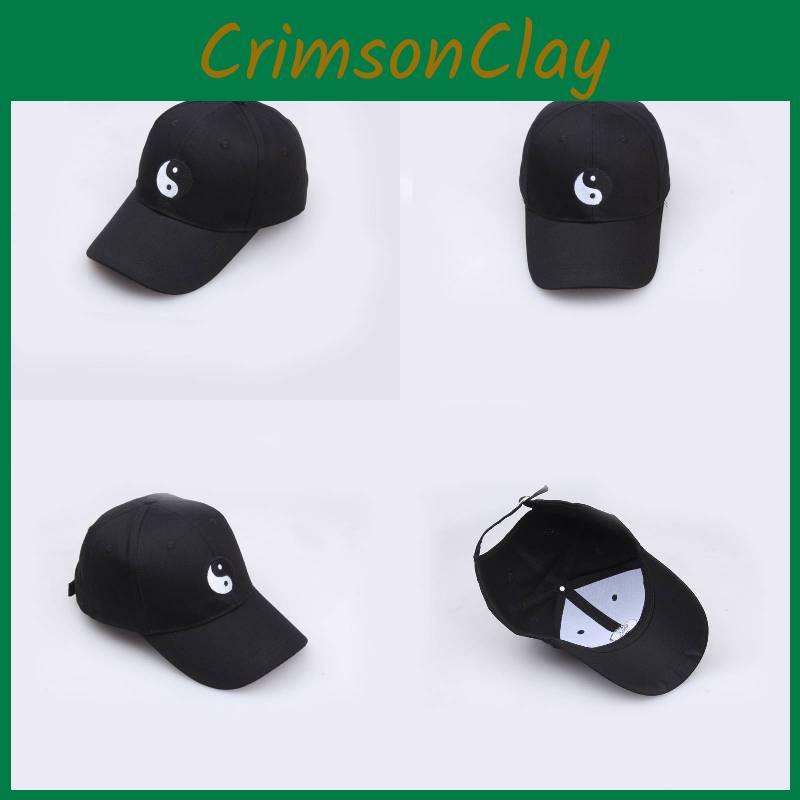 Chi Bagua Tai Pattern Embroidered Baseball Cap Outdoor Sports Casual Hat Men