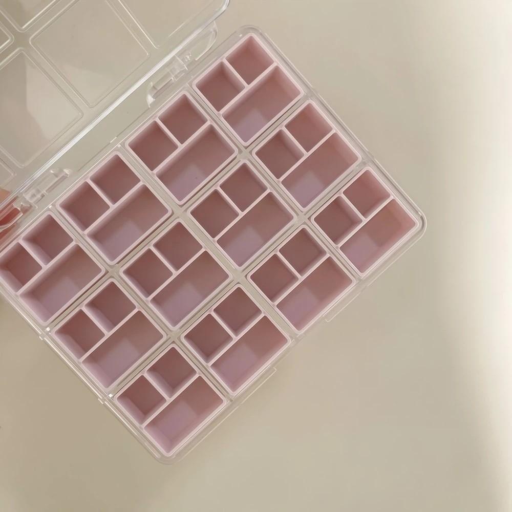 Compartment 36 Grids Nail Art Storage Box Transparent Jewelry Storage Box  for Nail Accessories
