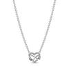 PANDORA Sparkling Infinity Heart Choker Necklace 50cm