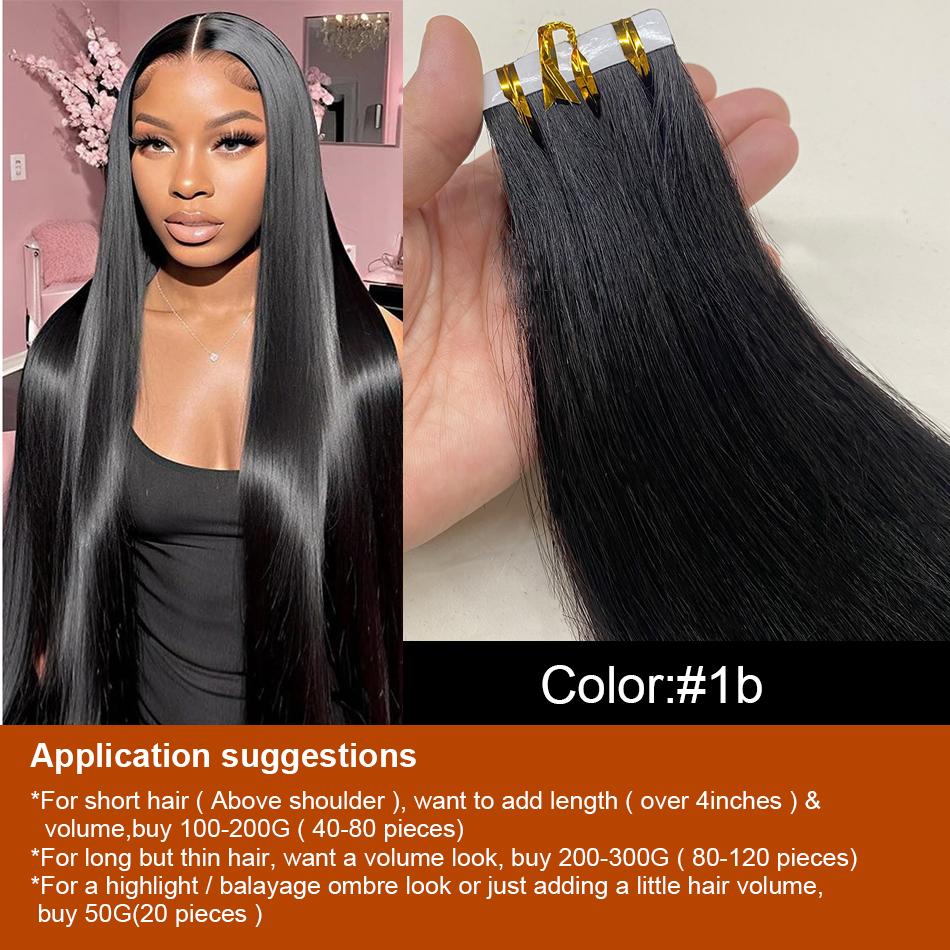 Cuticle Aligned Virgin Human Remy Hair Extension Tape in Double Drawn Blonde Human Tape Hair Extension Hair Vendors