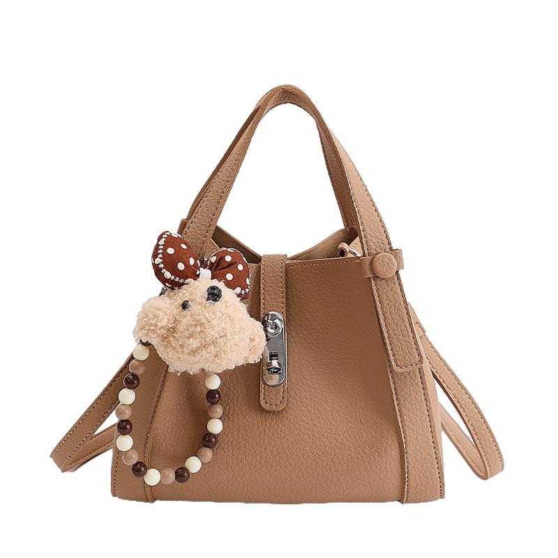 Feel casual portable bucket bag women's 2026 winter new fashion versatile shoulder messenger bag