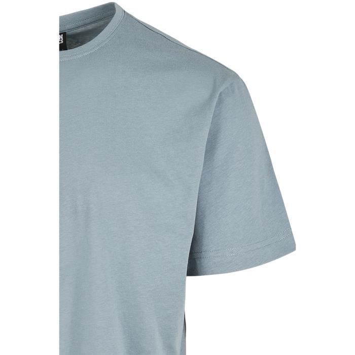 T-shirt Long Men Urban Classics - Blue - Standard Fit - Short Sleeves