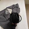 Tassel Handbag Drawstring Bucket Bag Women's Shoulder Crossbody Bag
