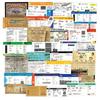 10/55Pcs Airline Boarding Pass Tickets Stickers Air Ticket Graffiti Stickers for DIY Luggage Laptop Skateboard Motorcycle Bicycle Stickers