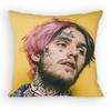 Rapper LLil Peep Hellboy Pillow Case Antidustmite Pillowcase Invisible zipper silky short plush Sofa cushion cover