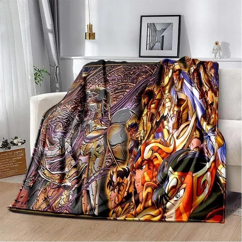 3D Retro Saint Seiya Anime Cartoon Flanelldecke Weich Gemütlich Sofa Bett Reise Decke Kinder Geburtstagsgeschenk