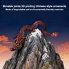 3D Printed Conjoined Dragon Ornaments, Movable Cartoon, Creative Dragon Plants, Rockery, Fish Tank Landscaping