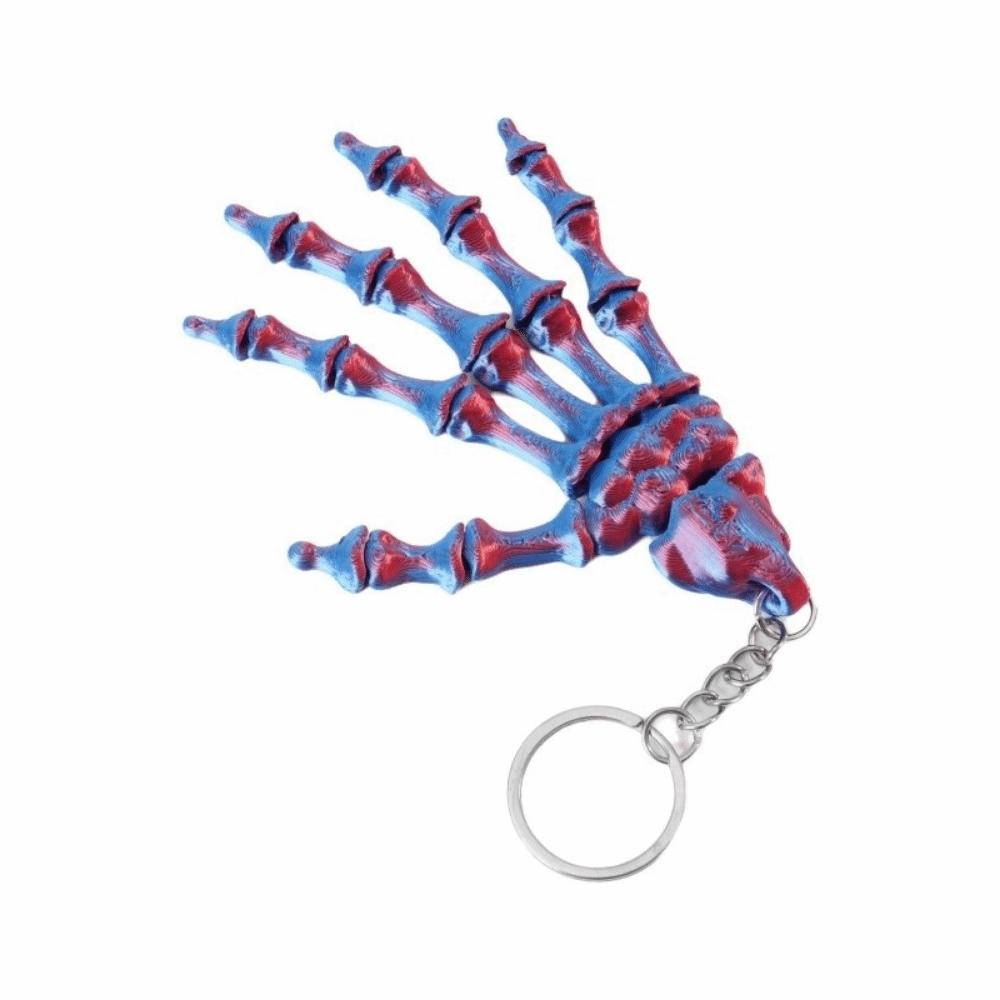 Novelty Movable Skeleton Hand Creative Glowing Skeleton Hand Pendant Desk Toy Style 6